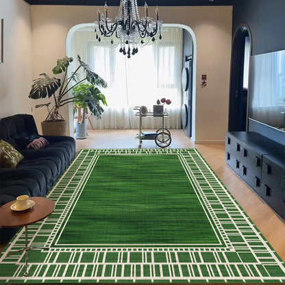 Colorful Patchwork Printed Crystal Velvet Area Rug Non-Slip Washable Rectangular Carpet